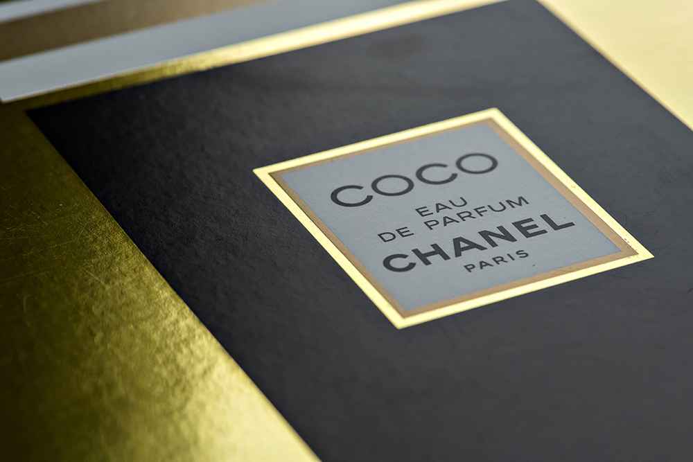 Heissfolienprägung Chanel